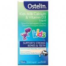 Ostelin 蓝色儿童乳钙+VD 滴剂90ml Kids Milk Calcium & Vitamin D3 Liquid 90ml