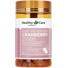 【特价25年6月】HC蔓越莓 Healthy Care CRANBERRY 25000 90 Capsules