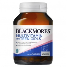 BLACKMORES 青少年女孩生补脑片 60粒 Multivitamin for Teen girls 60 Capsules