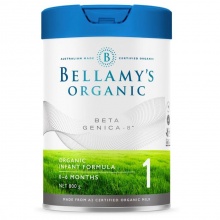 【预订】贝拉米白金版有机A2婴儿奶粉一段 800g  Bellamy s Organic Beta Genica-8 Range Step 1