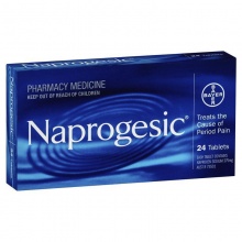 Naprogesic痛经片经期缓解片 24粒 药房代买