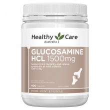 Healthy Care glucosamine HCL 1000mg维骨力 葡萄糖胺1500mg 400粒   