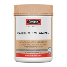 SWISSE 钙+维D 250粒 ULTIBOOST CALCIUM + VITAMIN D 250 tablets