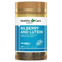 Healthy care 蓝莓叶黄素护眼胶囊 120粒 BILBERRY AND LUTEIN 120 C