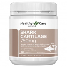 预订 HC鲨鱼软骨素 Healthy care Shark Cartilage 750mg 200 Tablets