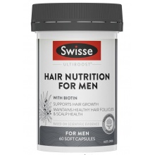 Swisse 男士生发片 60粒 Hair Nutrition for men 60 softcapsures