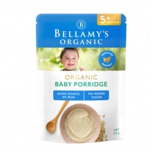 贝拉米米粉5燕麦味125g Bellamys Organic Porridge Baby Cereal 125g