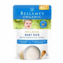 贝拉米米粉4+125g Bellamy's Organic Baby Rice With Prebiotic 4+ Months 125g