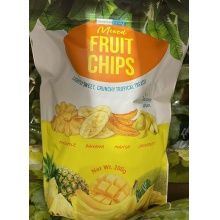 DJ&A 香蕉菠萝蜜芒果干 200g Freeze Dried Mixed Pineapple Banana Mango Jackfruit Fruit chips