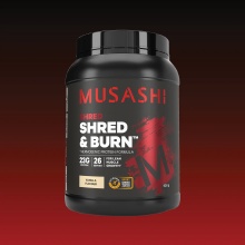 MUSASHI 没啥事燃脂塑性蛋白粉香草味 900g Shred Burn Vanilla Flavour