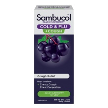 Sambucol Cold Flu Cough 感冒流感咳嗽小黑果黑接木成人 250ml