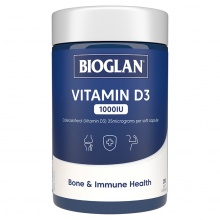 Bioglan VD维生素D3 vitamin D3 1000IU 250 Capules 