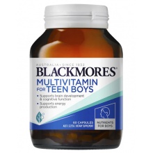 BLACKMORES青少年男性男生补脑片 60粒  Multivitamin for Teen Boys 60 Capsules