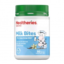 Healtheries 贺寿利牛奶片香草味 50 Milk Bites