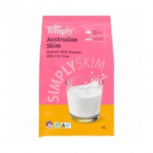 Coles 脱脂奶粉 skim milk powder 1kg